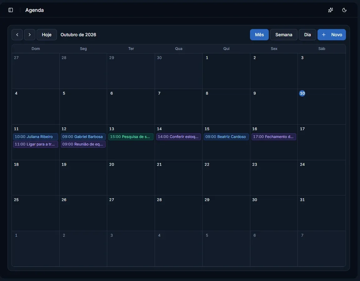 Tela: O calendário